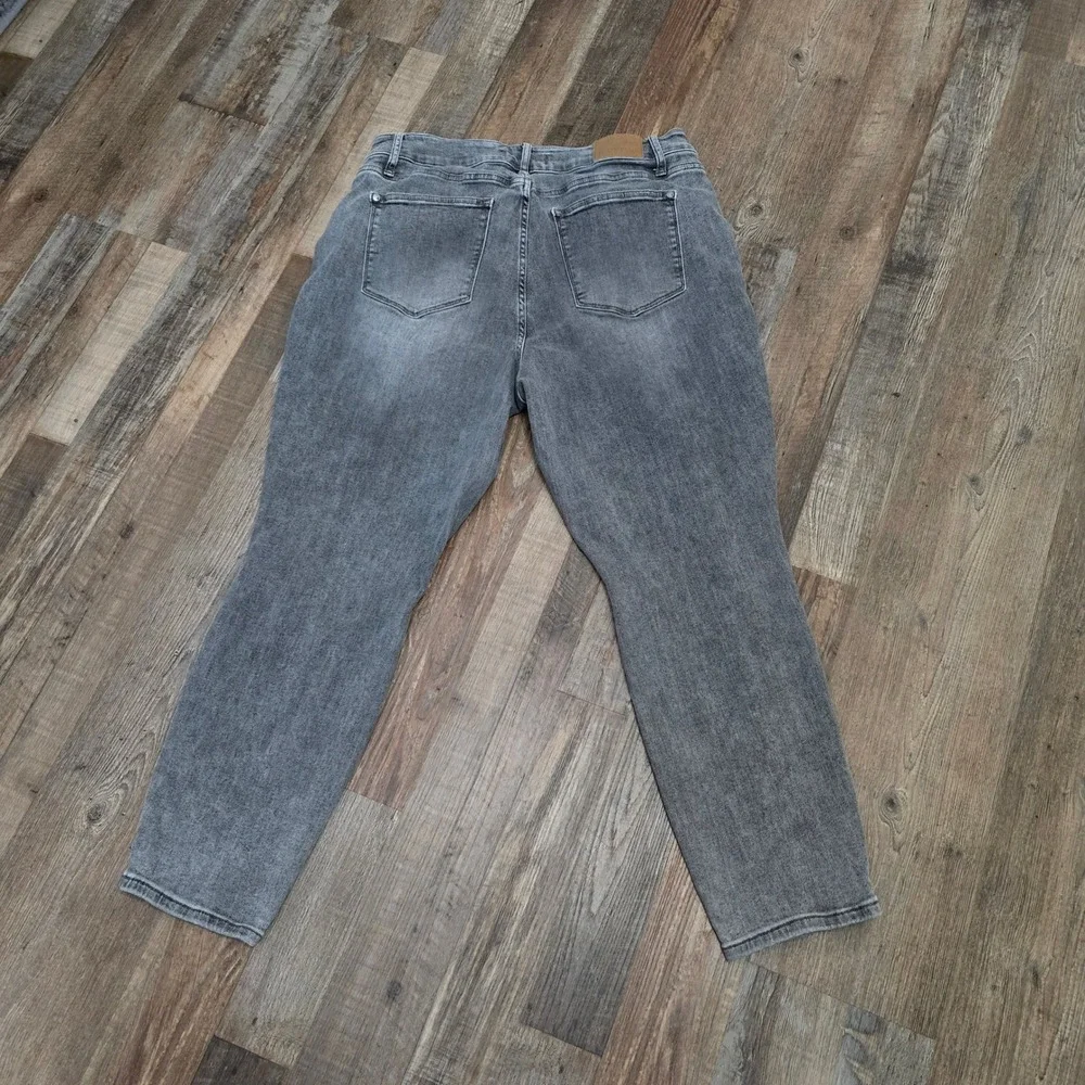 Judy Blue Slim Fit Jeans Women 20W Gray Faded High Rise Stretch Curvy Stretchy